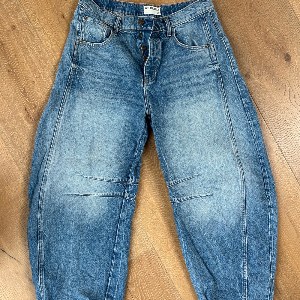 Free People Barrel Jeans